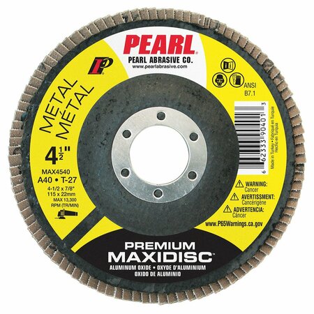 PEARL Premium AO Maxidisc 4-1/2 x 7/8 A40 T-27 MAX4540